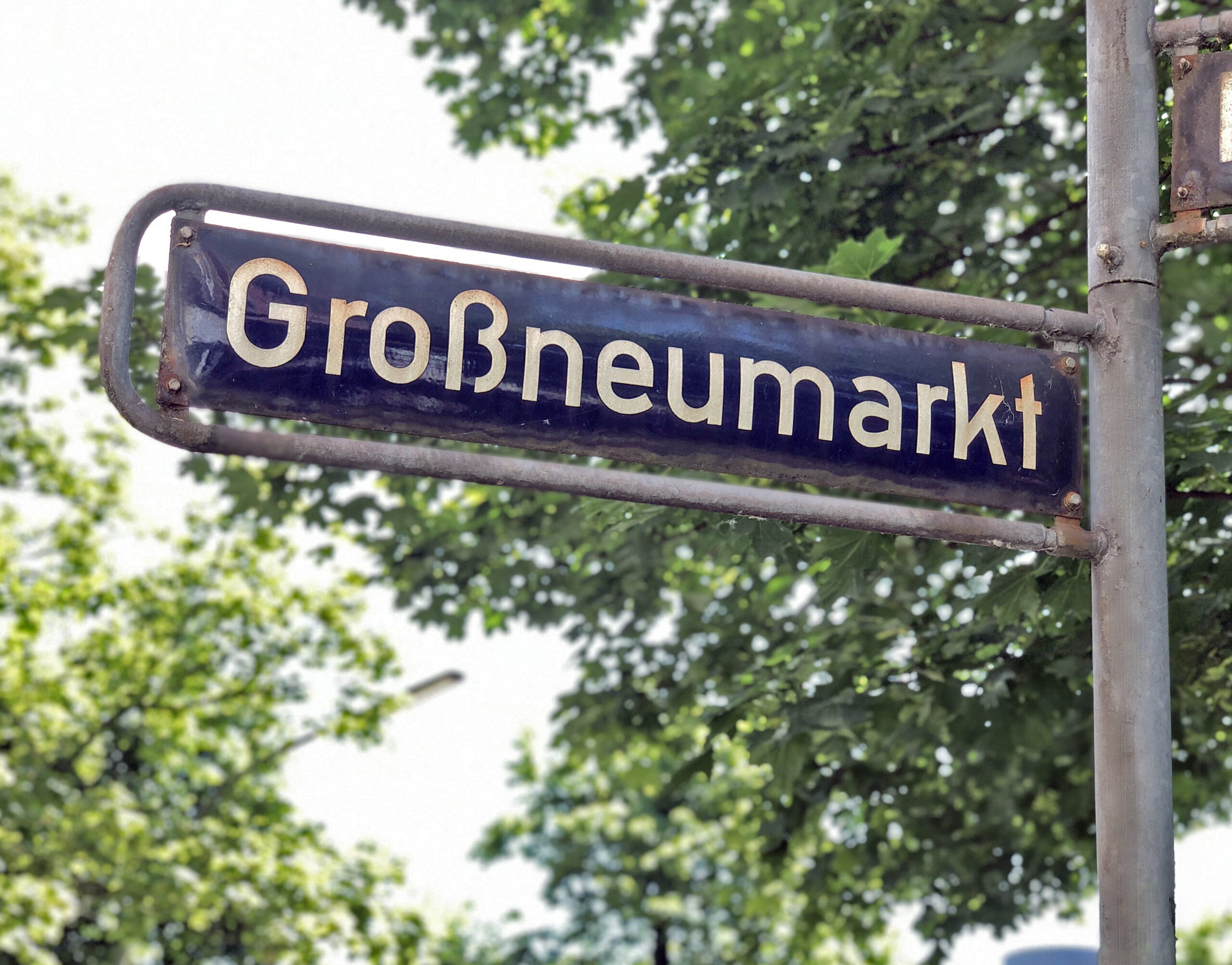 Straßenschild Großneumarkt Straßenschild Großneumarkt